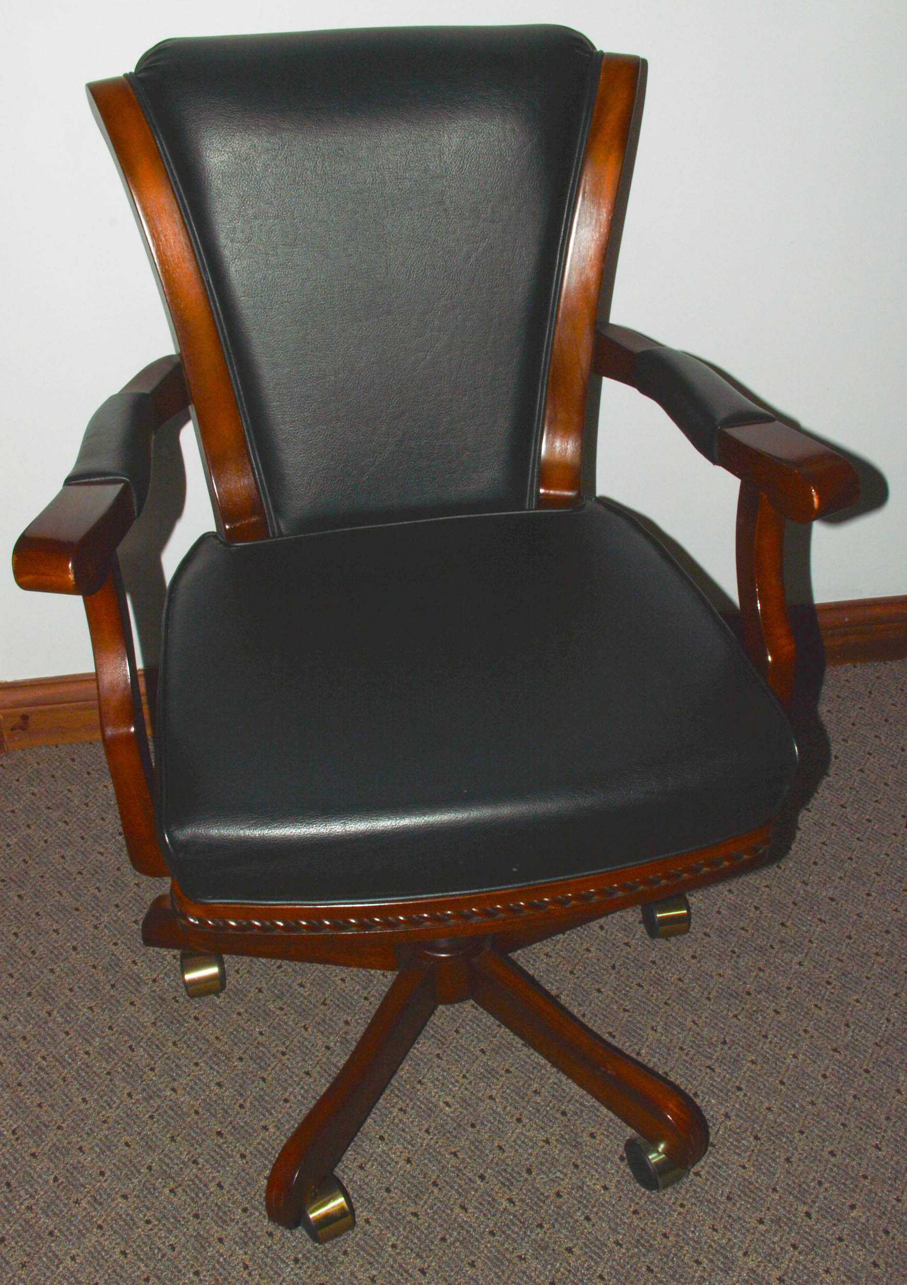 Poker Table with Six Arm Chairs