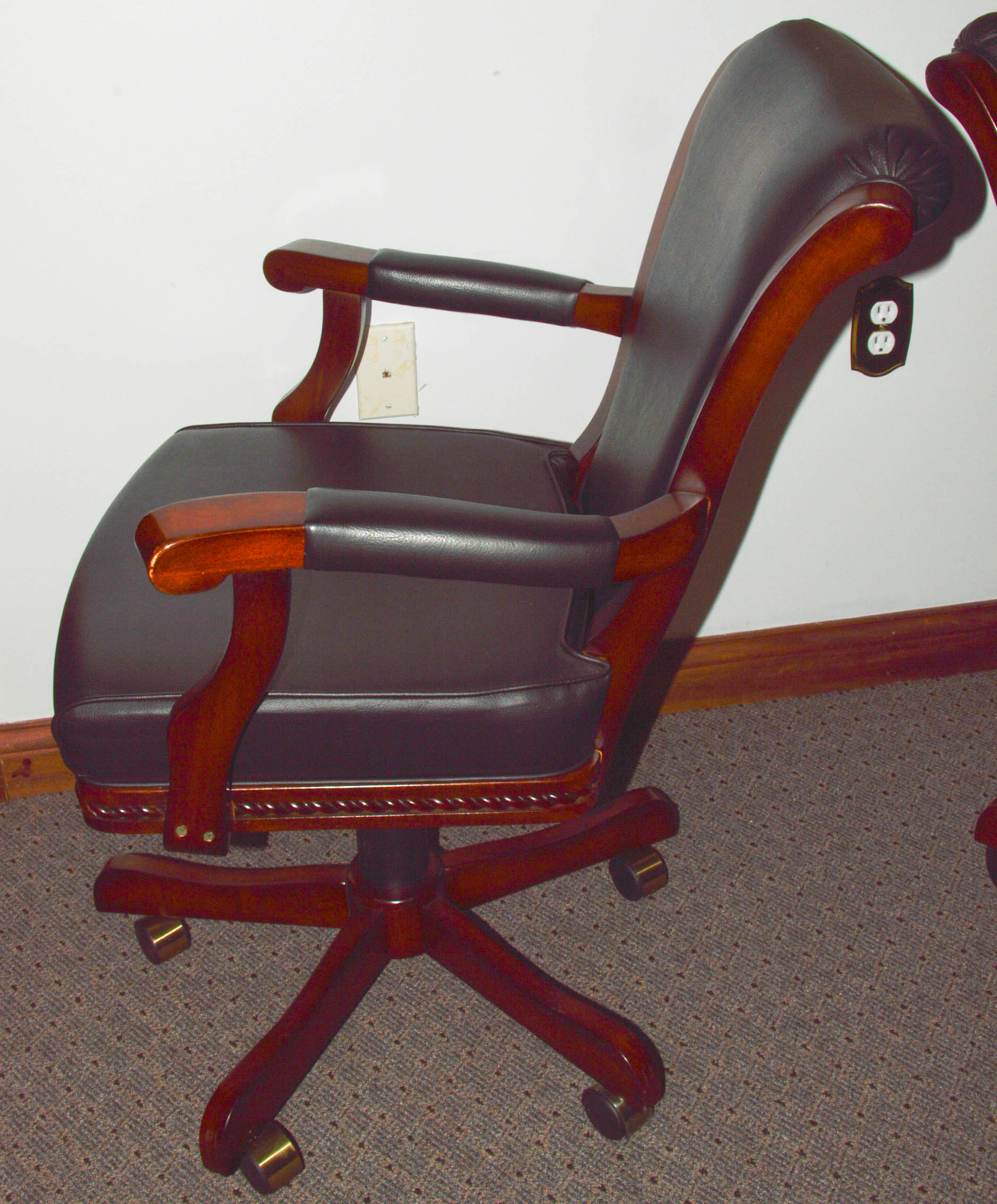 Poker Table with Six Arm Chairs