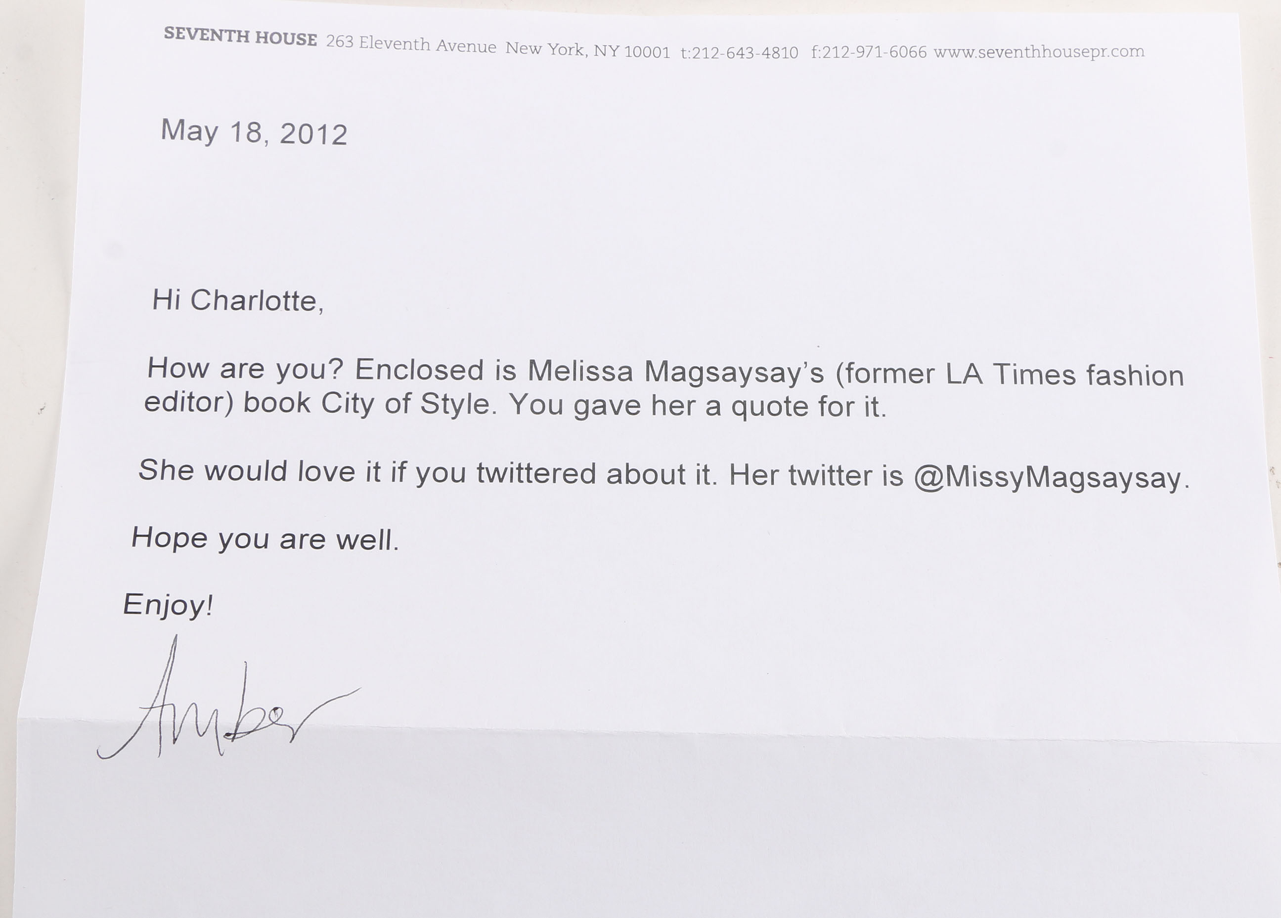 First Edition Melissa Magsaysay "City of Style"