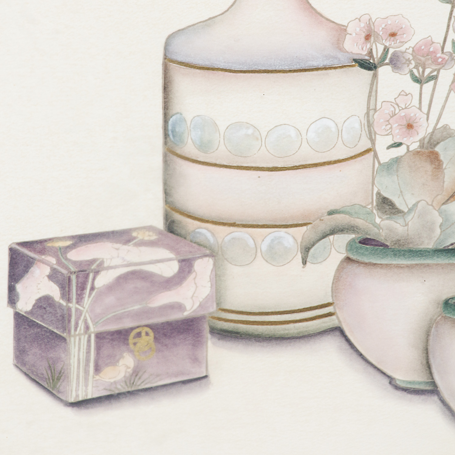 DeShon Signed Lithograph "Pastel Quartet"