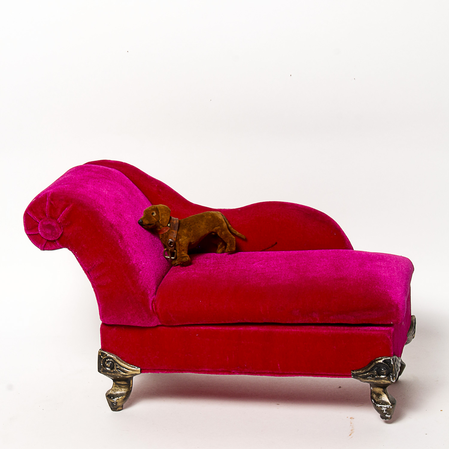 Chaise Lounge Jewelry Box and Vintage Dauschaund