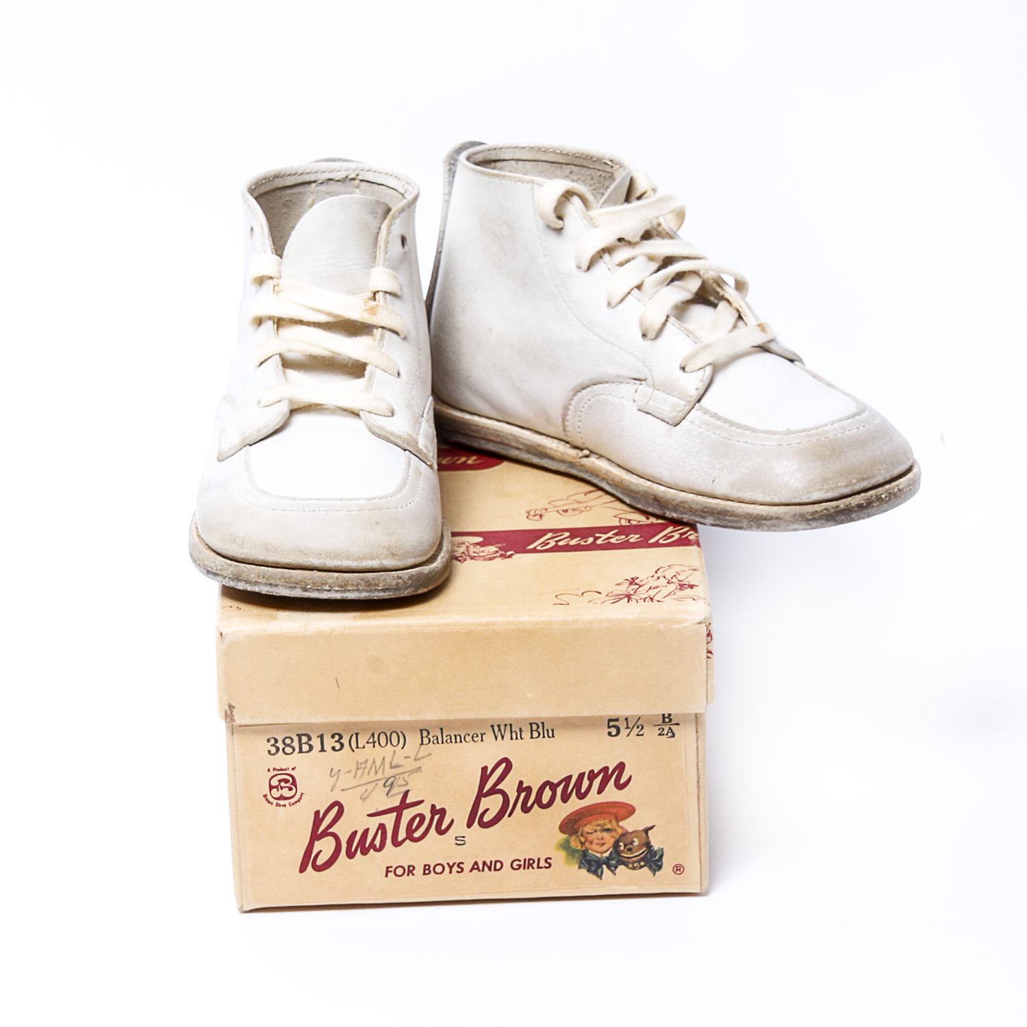 Vintage Buster Brown Baby Shoes