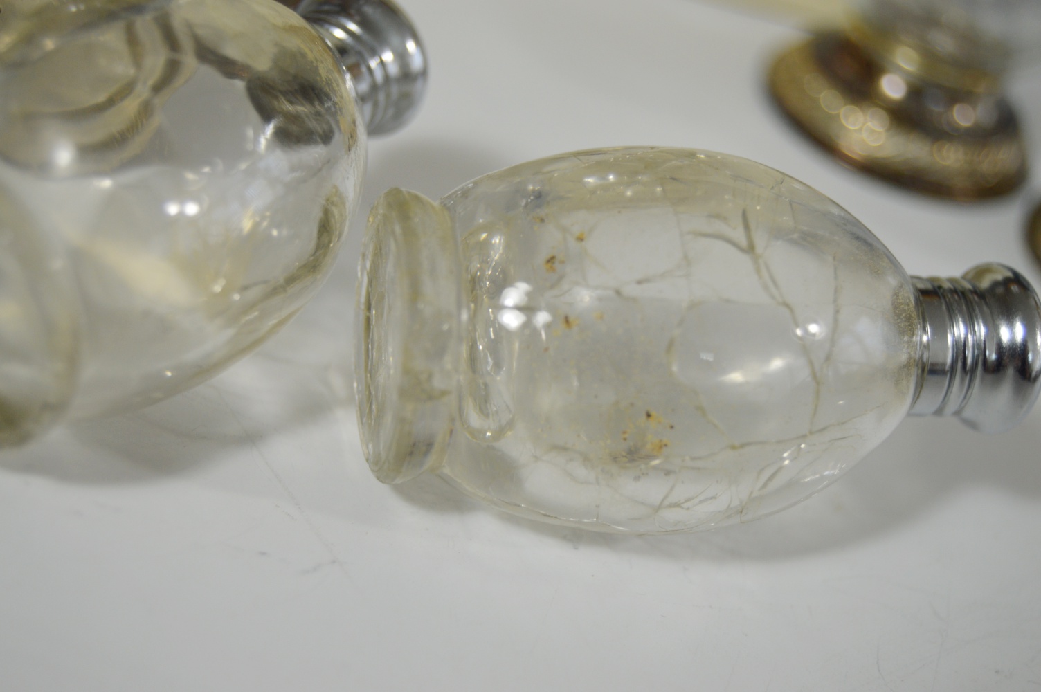 Three Pairs of Salt and Pepper Shakers Including Sterling Silver