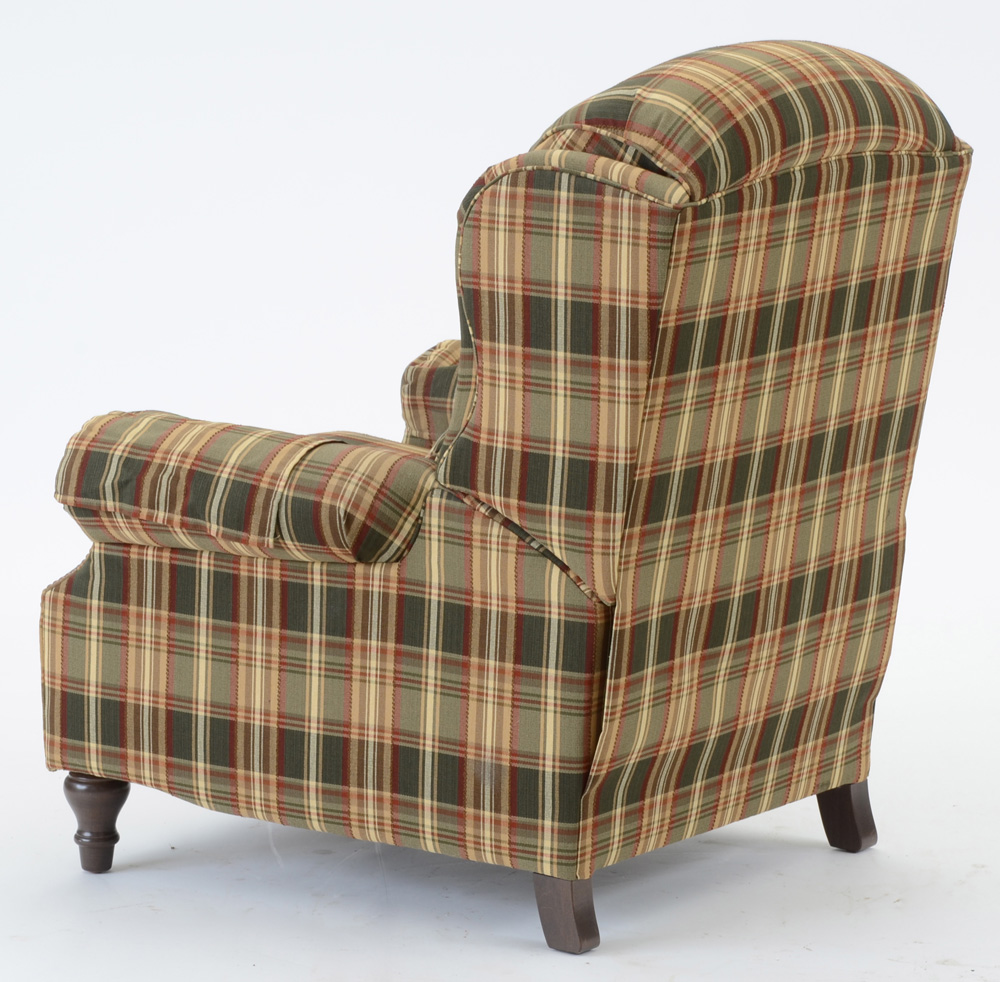 Smith Bros. Green Plaid Recliner