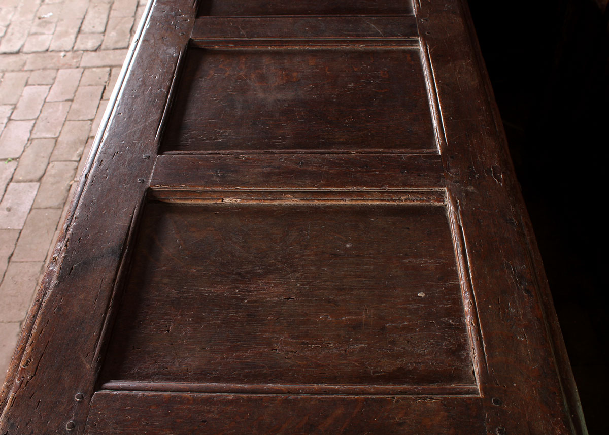 Carved Hardwood Rustic Storage Trunk