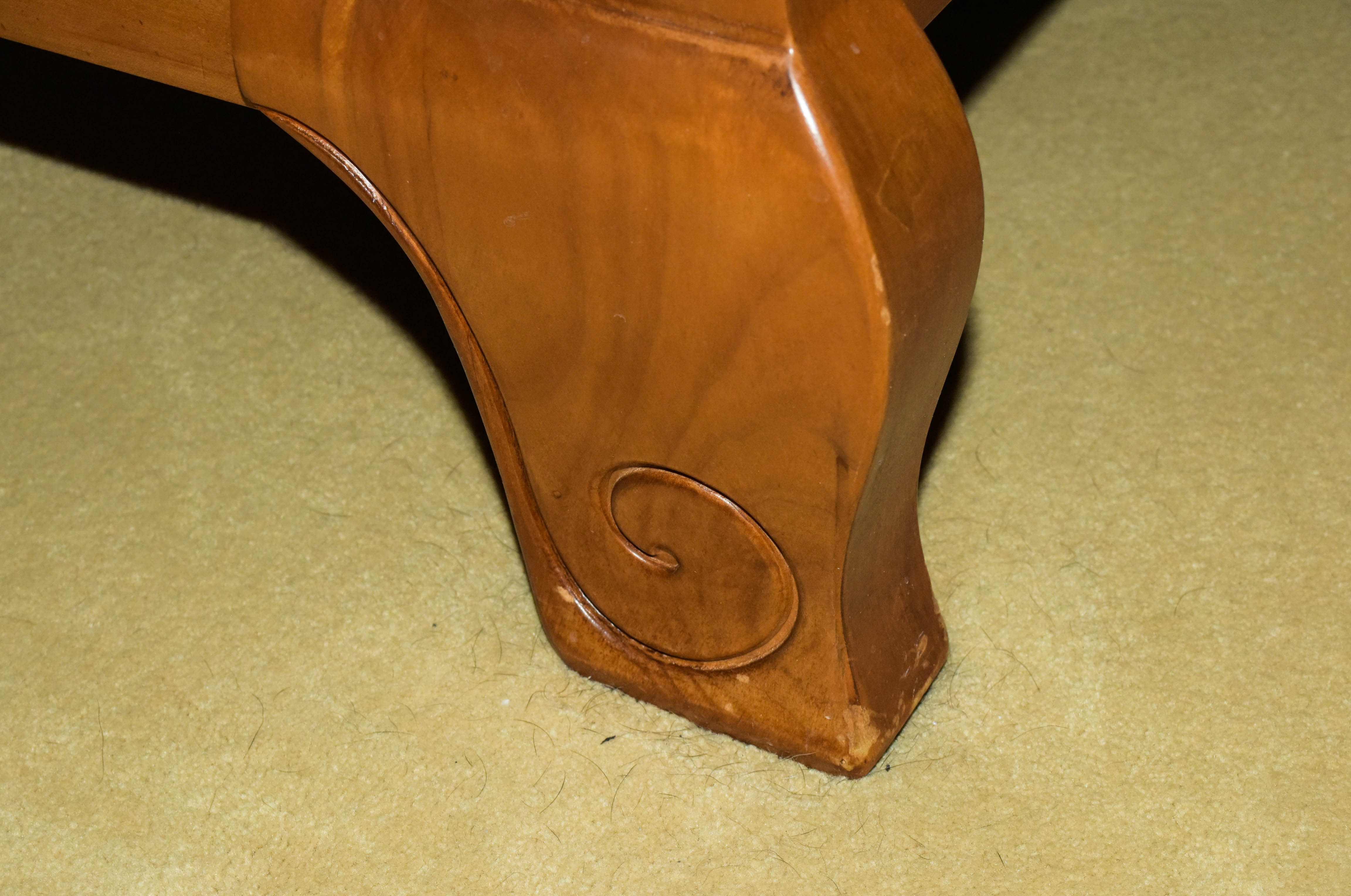 Oak Sleigh Full Sized Bed Frame