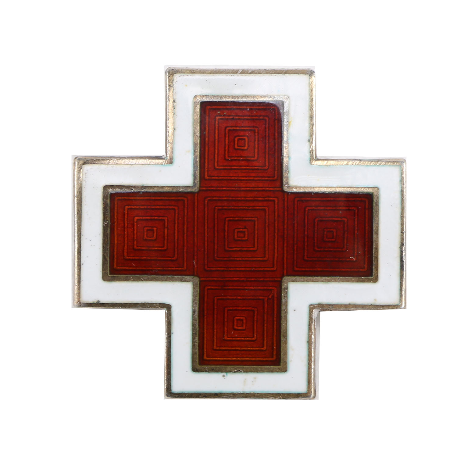 Vintage Sterling American Red Cross Pin