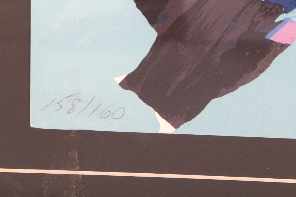 Karel Appel Signed Limited Edition Lithograph "Walking with my Bird"