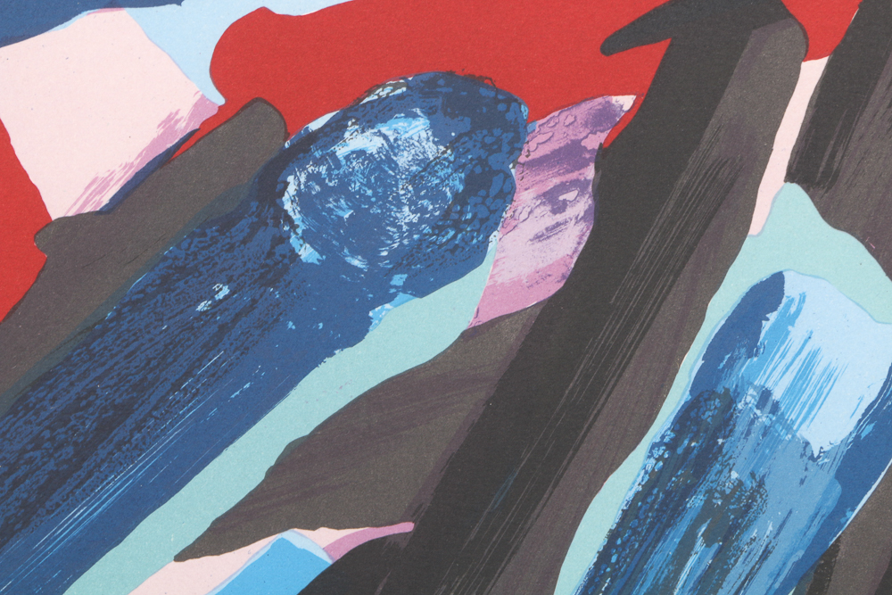 Karel Appel Signed Limited Edition Lithograph "Walking with my Bird"