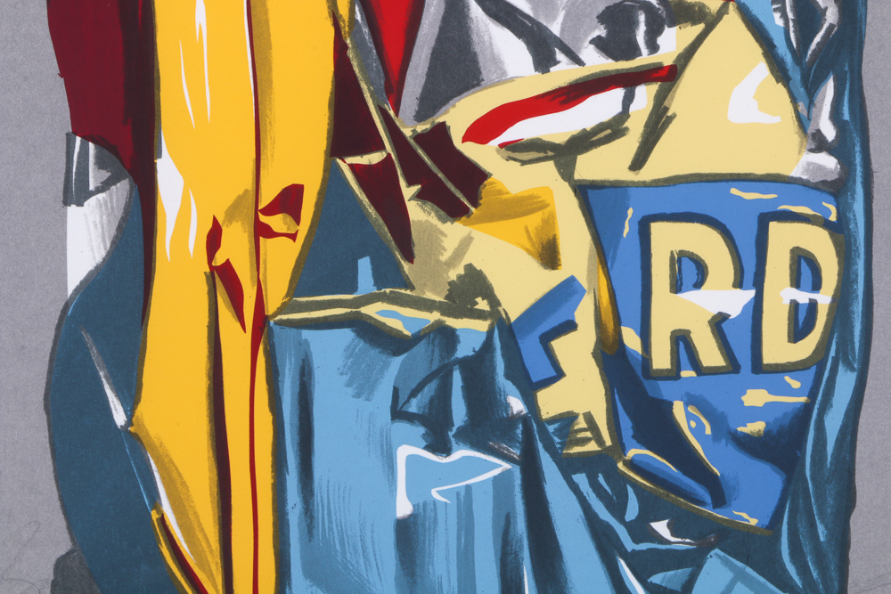 César Baldaccini Signed Limited Edition Serigraph "Automobile Compression"