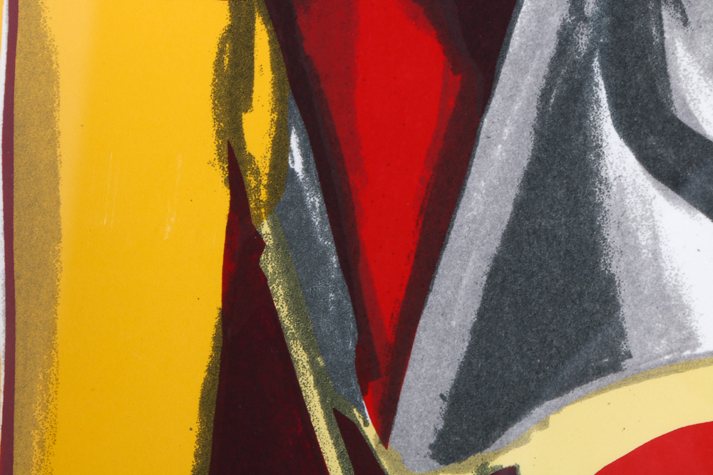 César Baldaccini Signed Limited Edition Serigraph "Automobile Compression"