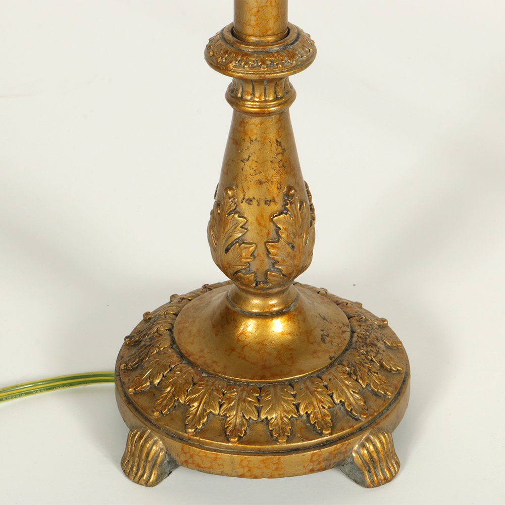 Pair Of Gold Tone Lamps