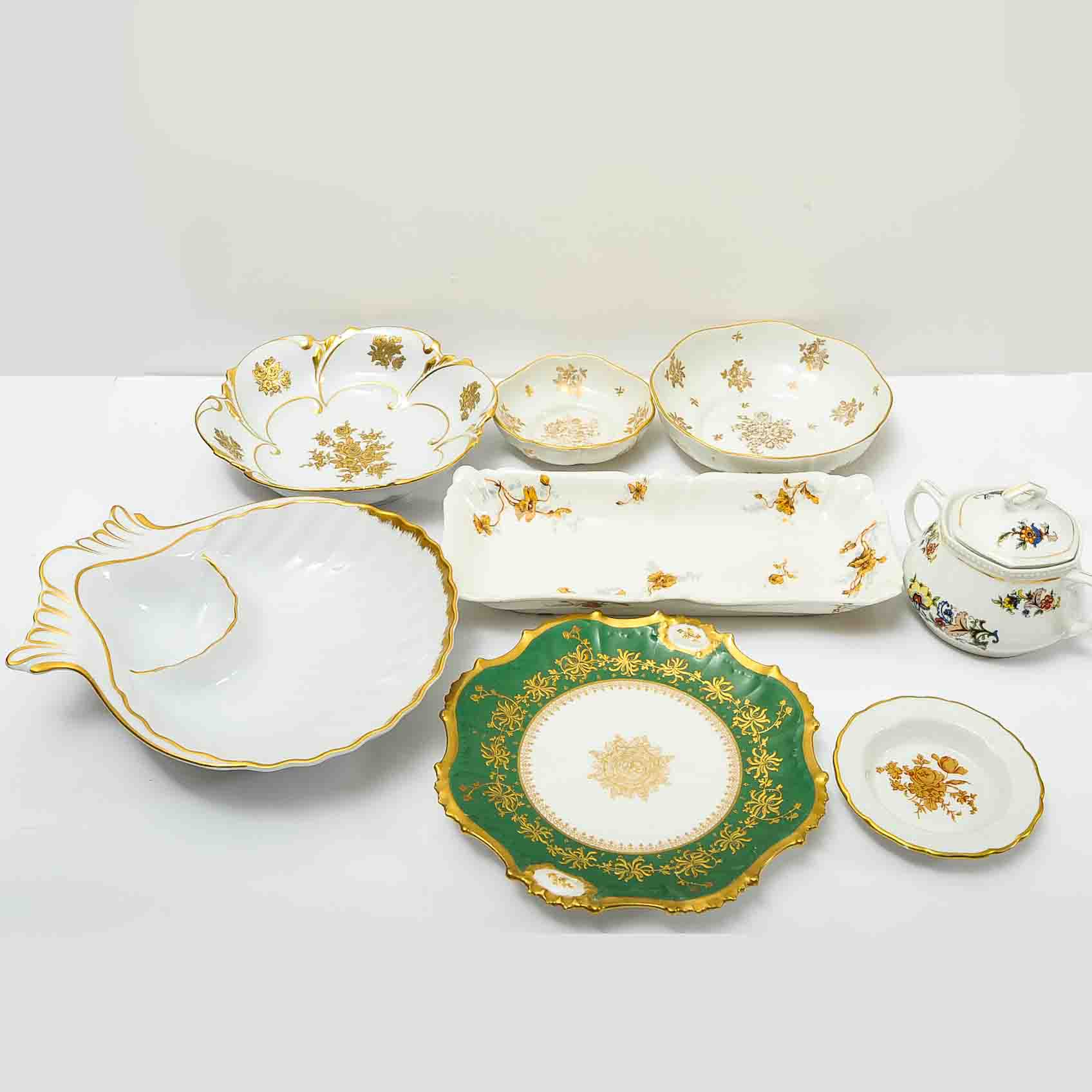 Collection of Limoges and Porcelain Tableware