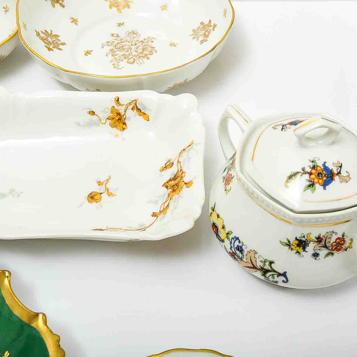 Collection of Limoges and Porcelain Tableware