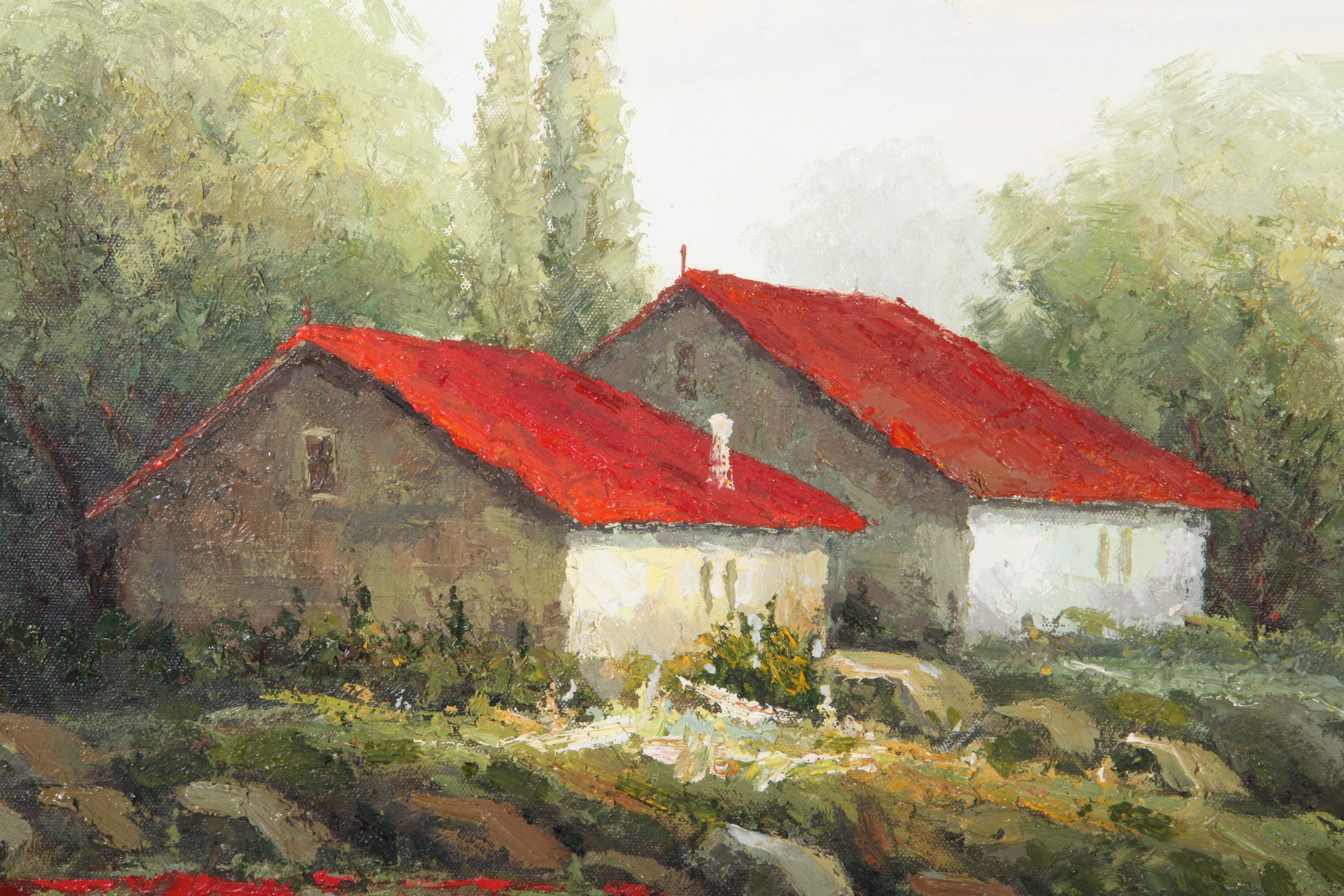 Wen Shi Hong Original Signed Oil Painting