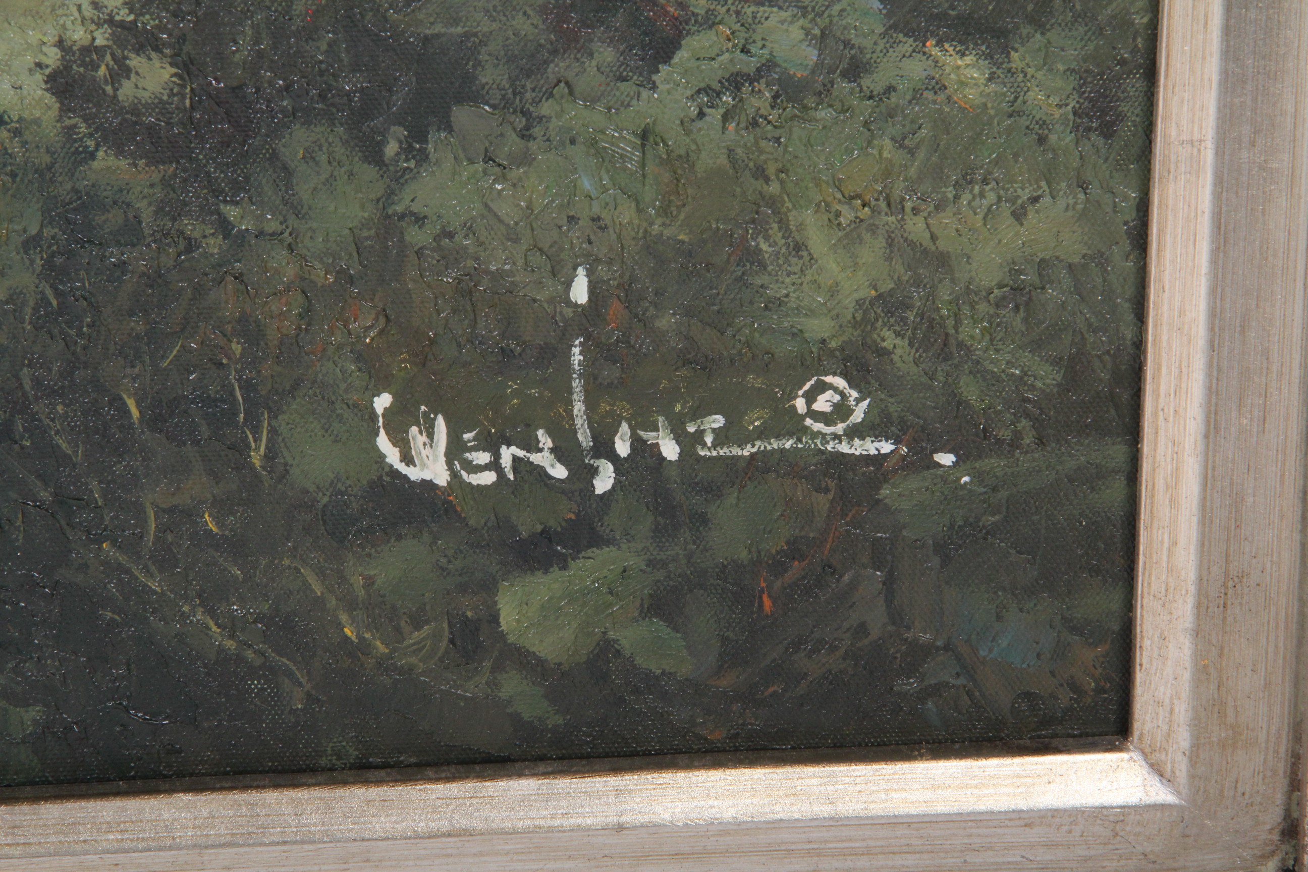 Wen Shi Hong Original Signed Oil Painting