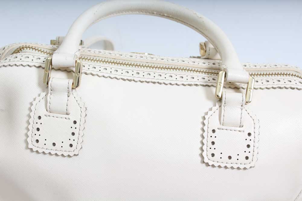 Tory Burch White Leather Handbag
