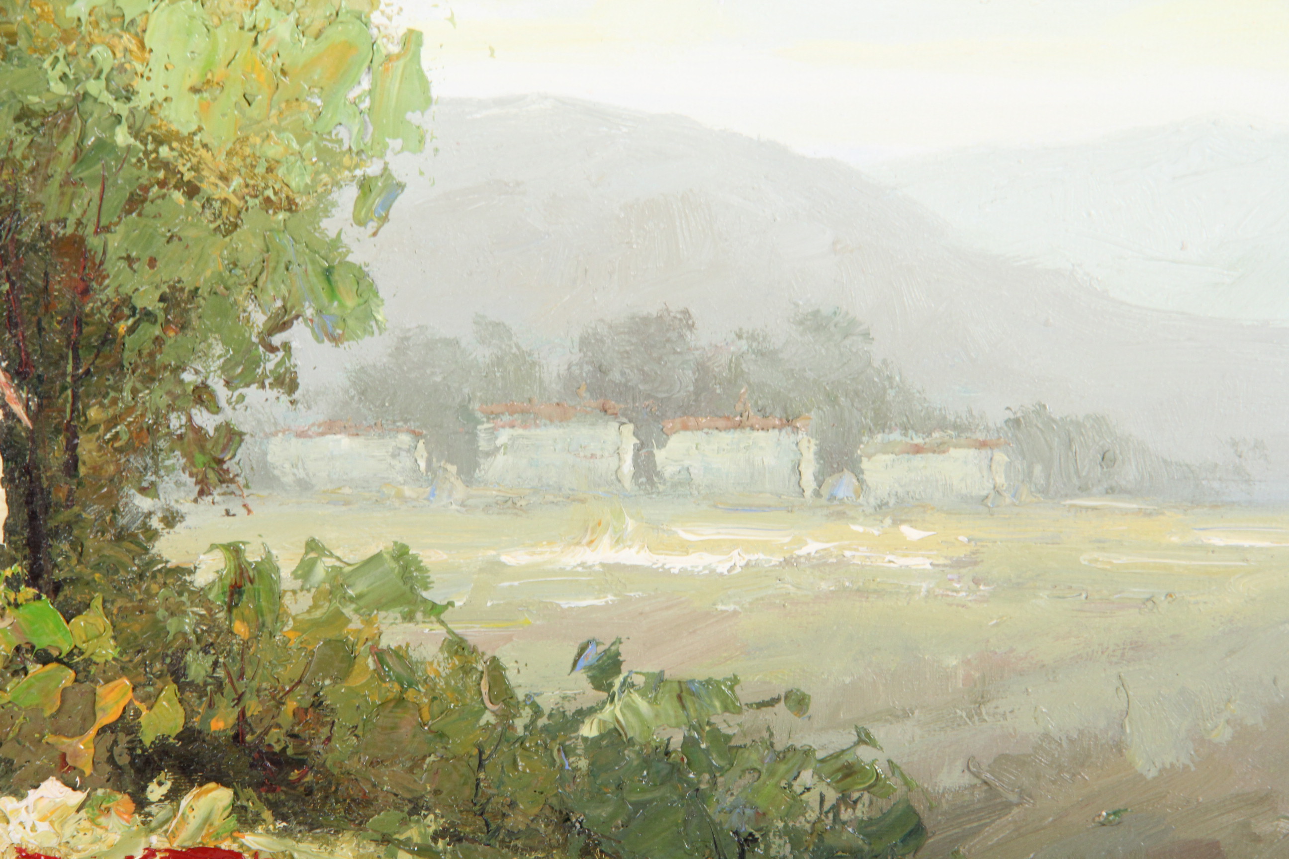 Wen Shi Signed Original Oil Painting