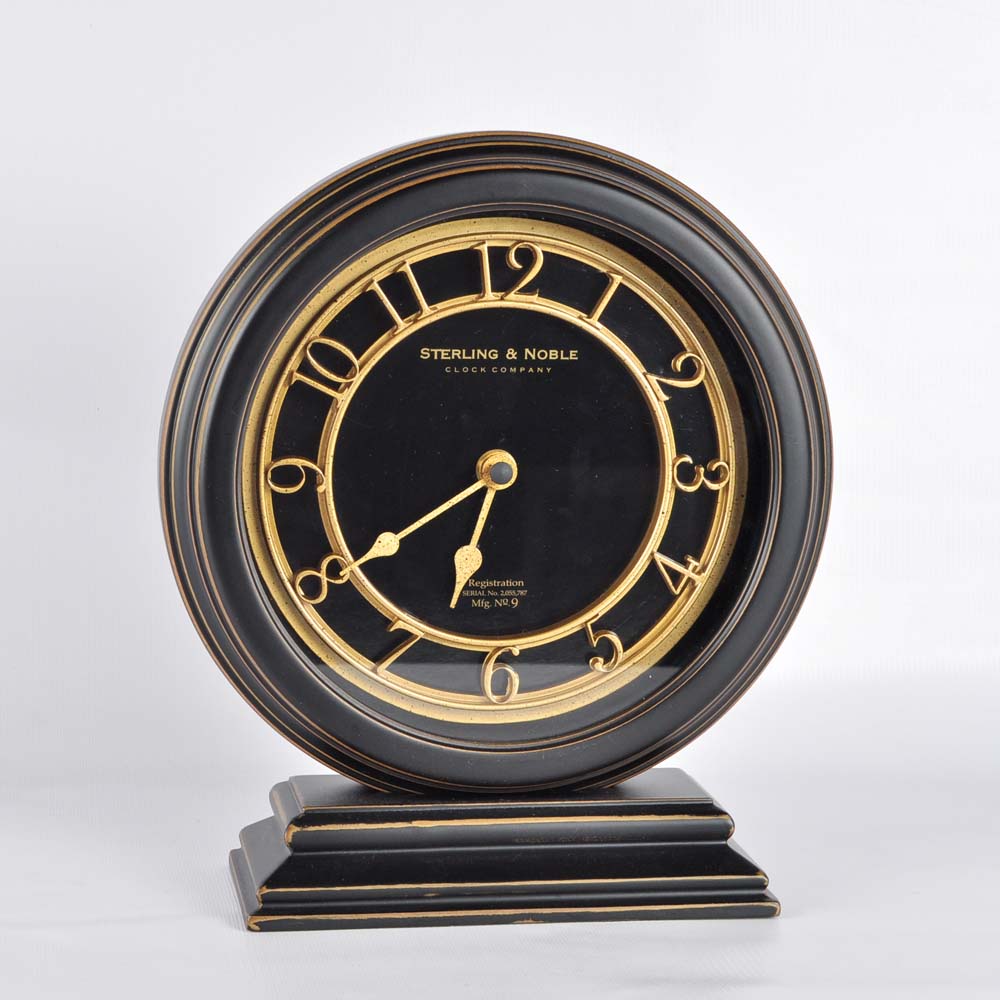 Sterling and Noble Mantle Clock
