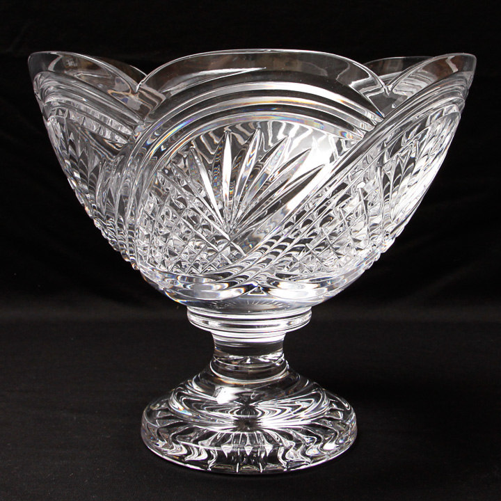 Waterford Crystal "Seaspray Centerpiece" Pedestal Bowl with Original Box