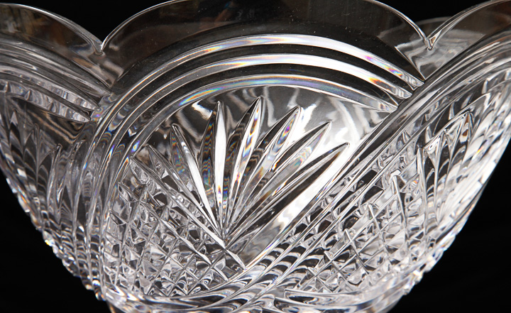 Waterford Crystal "Seaspray Centerpiece" Pedestal Bowl with Original Box