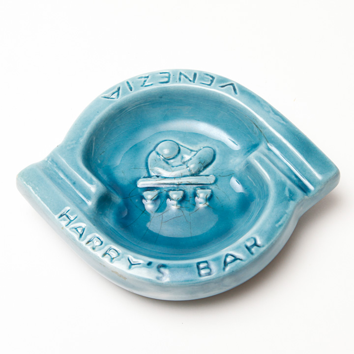 "Harry's Bar" Glass Ashtray