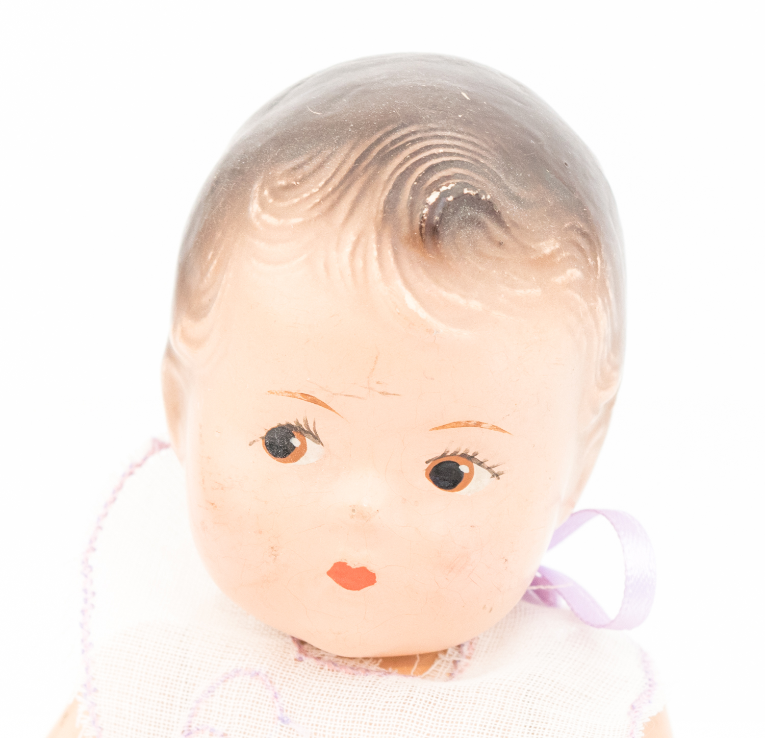 Vintage Madame Alexander Dionne Quintuplet Composition Baby Dolls With Crib