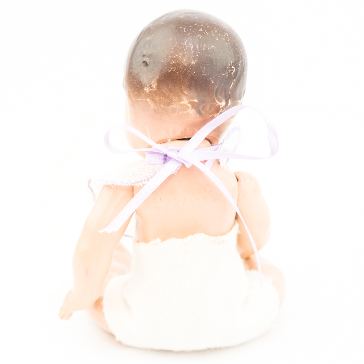 Vintage Madame Alexander Dionne Quintuplet Composition Baby Dolls With Crib