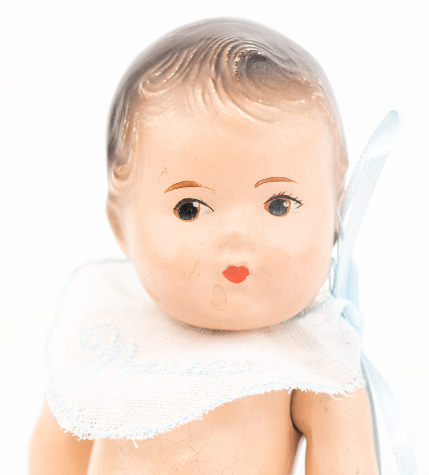 Vintage Madame Alexander Dionne Quintuplet Composition Baby Dolls With Crib