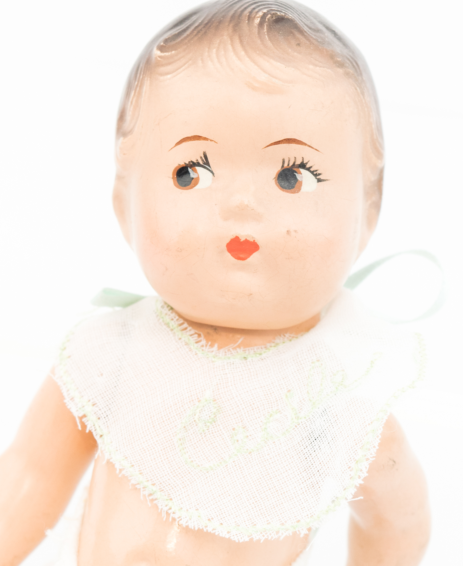 Vintage Madame Alexander Dionne Quintuplet Composition Baby Dolls With Crib