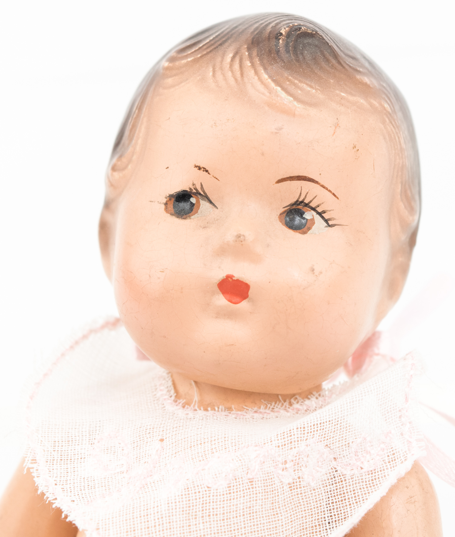 Vintage Madame Alexander Dionne Quintuplet Composition Baby Dolls With Crib