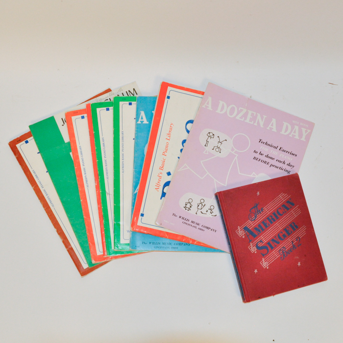 Vintage Piano and Song Books