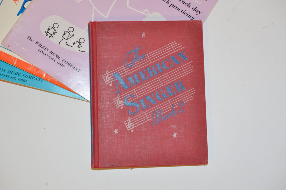 Vintage Piano and Song Books
