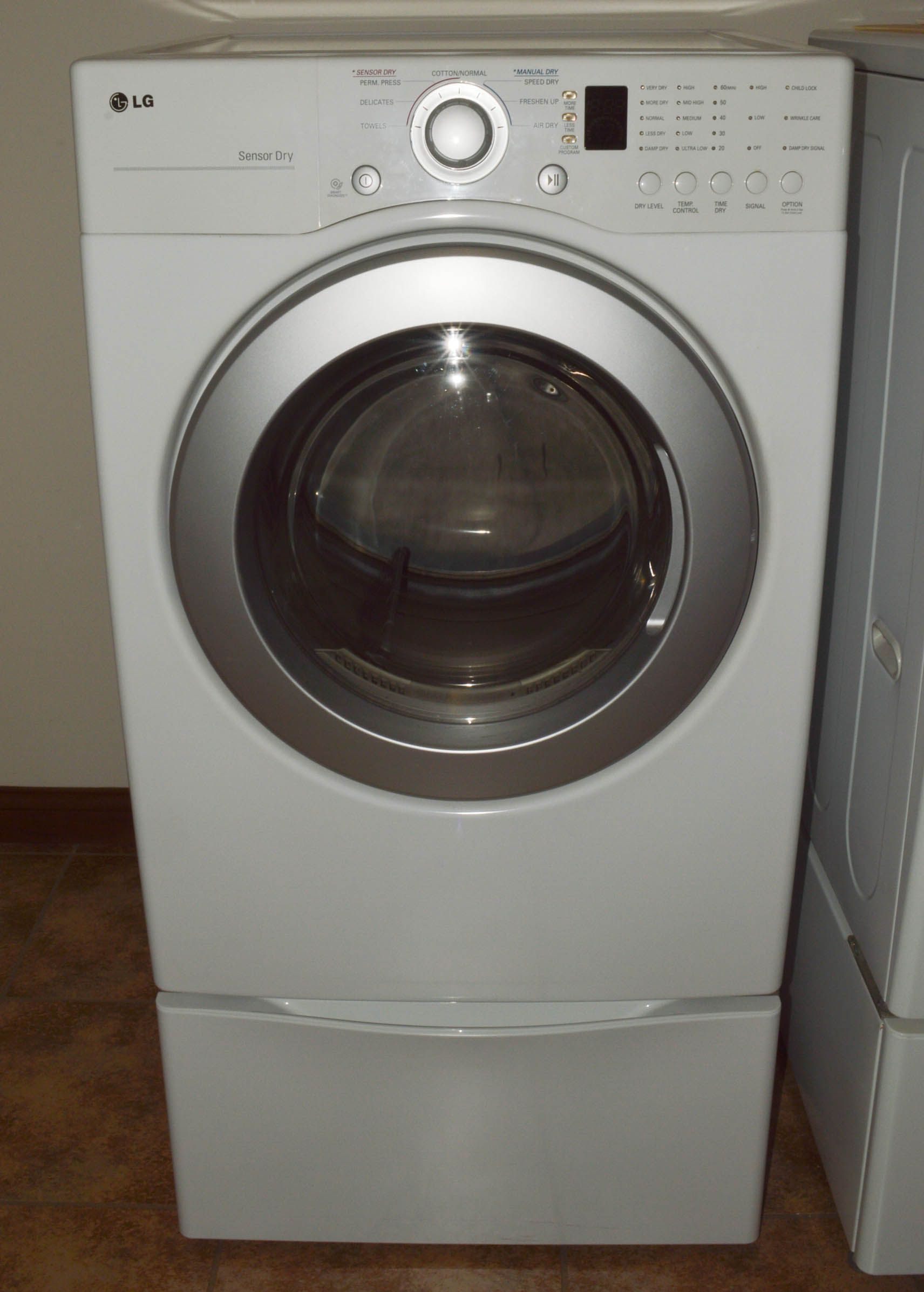 LG Sensor Dry Electric Dryer with Drawer Base