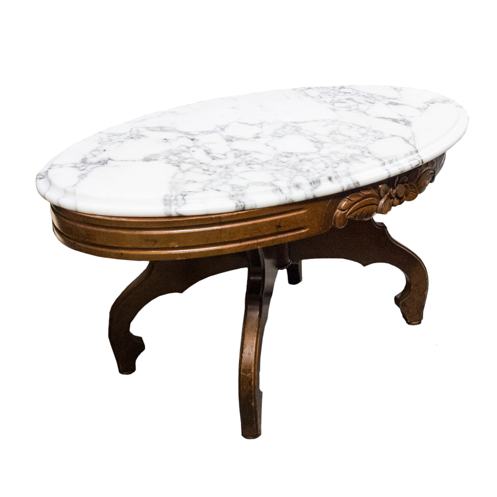 Victorian Marble Topped Coffee Table