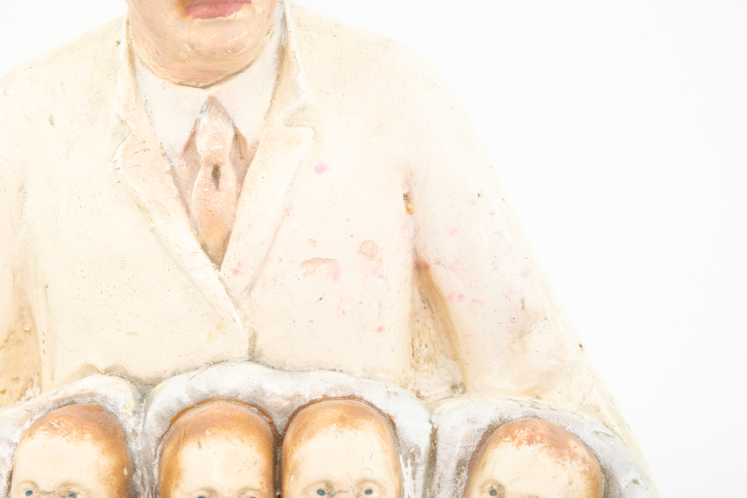 1934 Dionne Quintuplets Chalkware Table Lamp