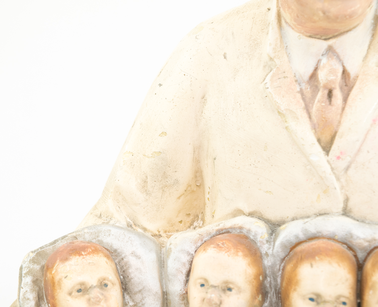 1934 Dionne Quintuplets Chalkware Table Lamp