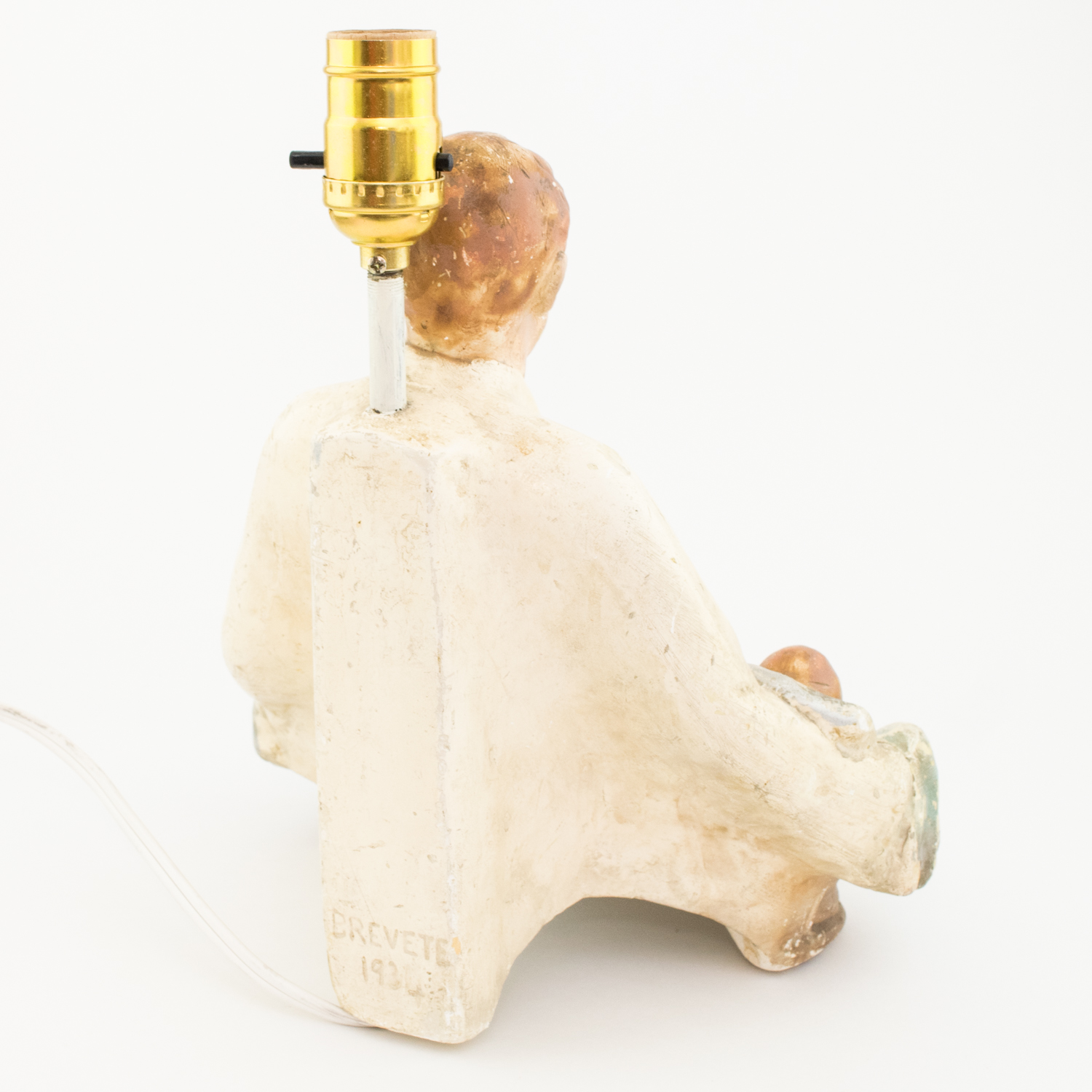 1934 Dionne Quintuplets Chalkware Table Lamp