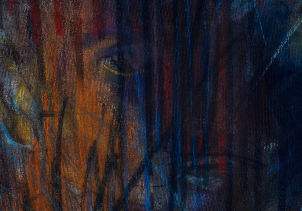 Monrud Signed Oil on Canvas "Off Spring"