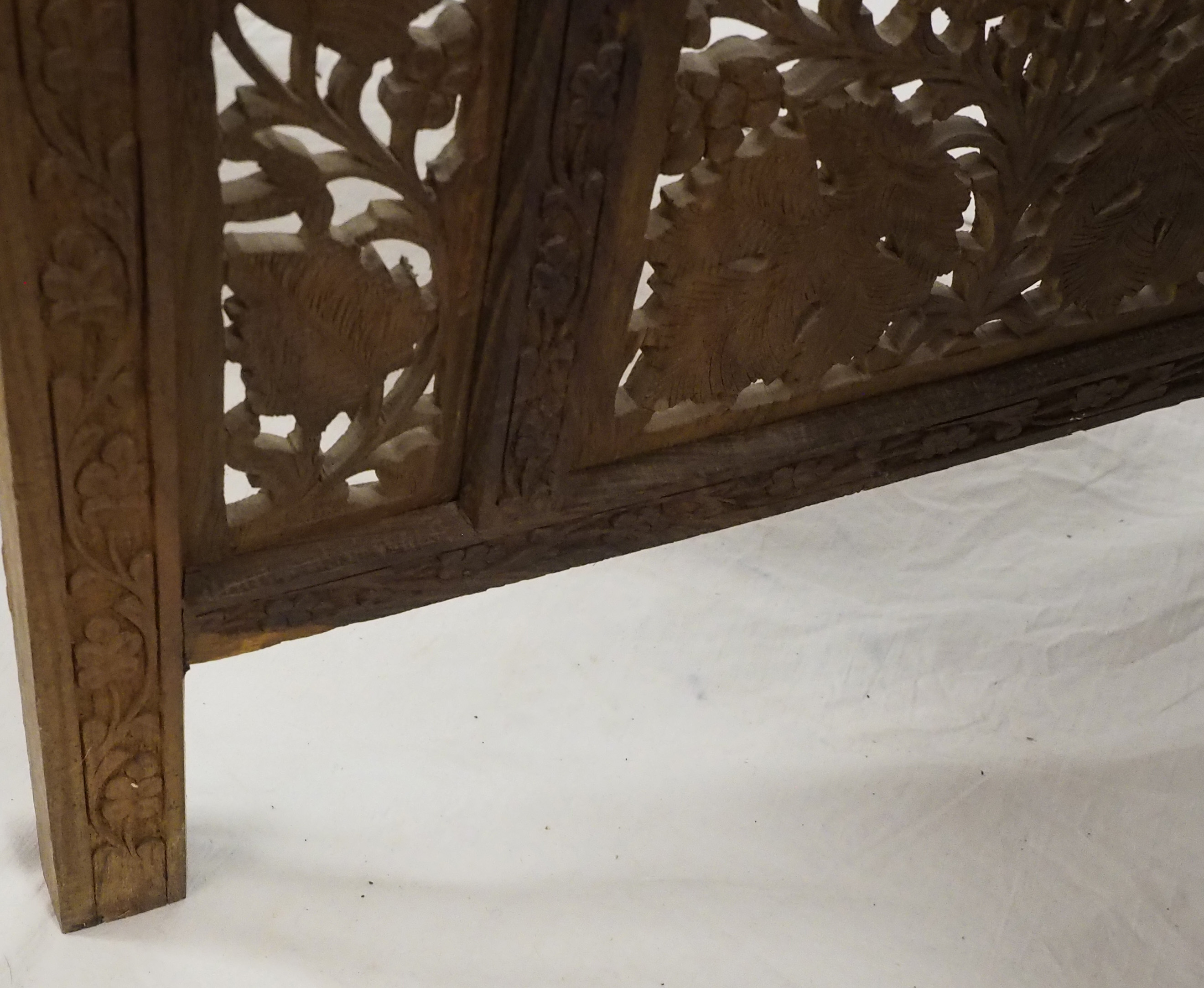 Carved Wood Room Divider