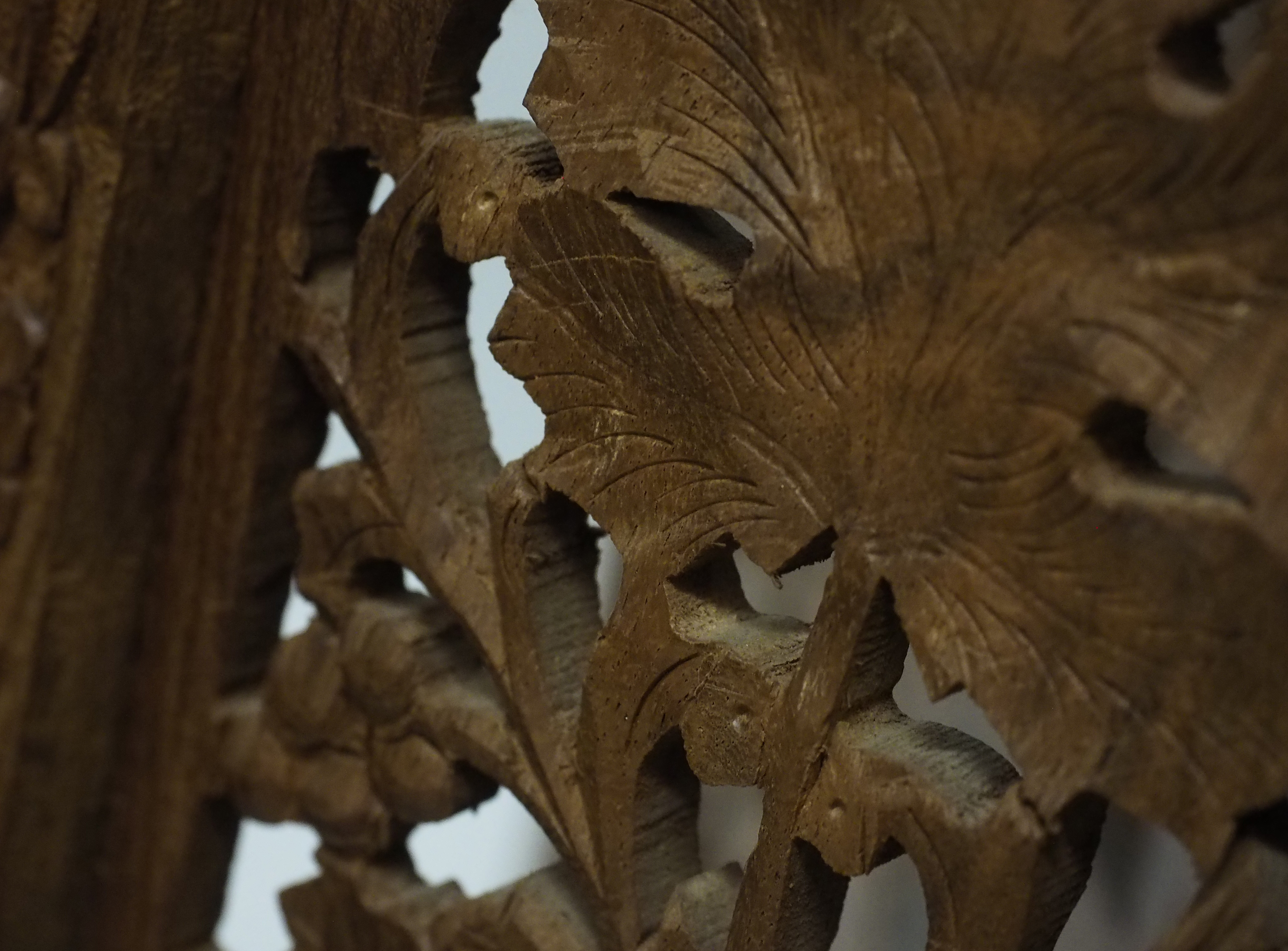 Carved Wood Room Divider