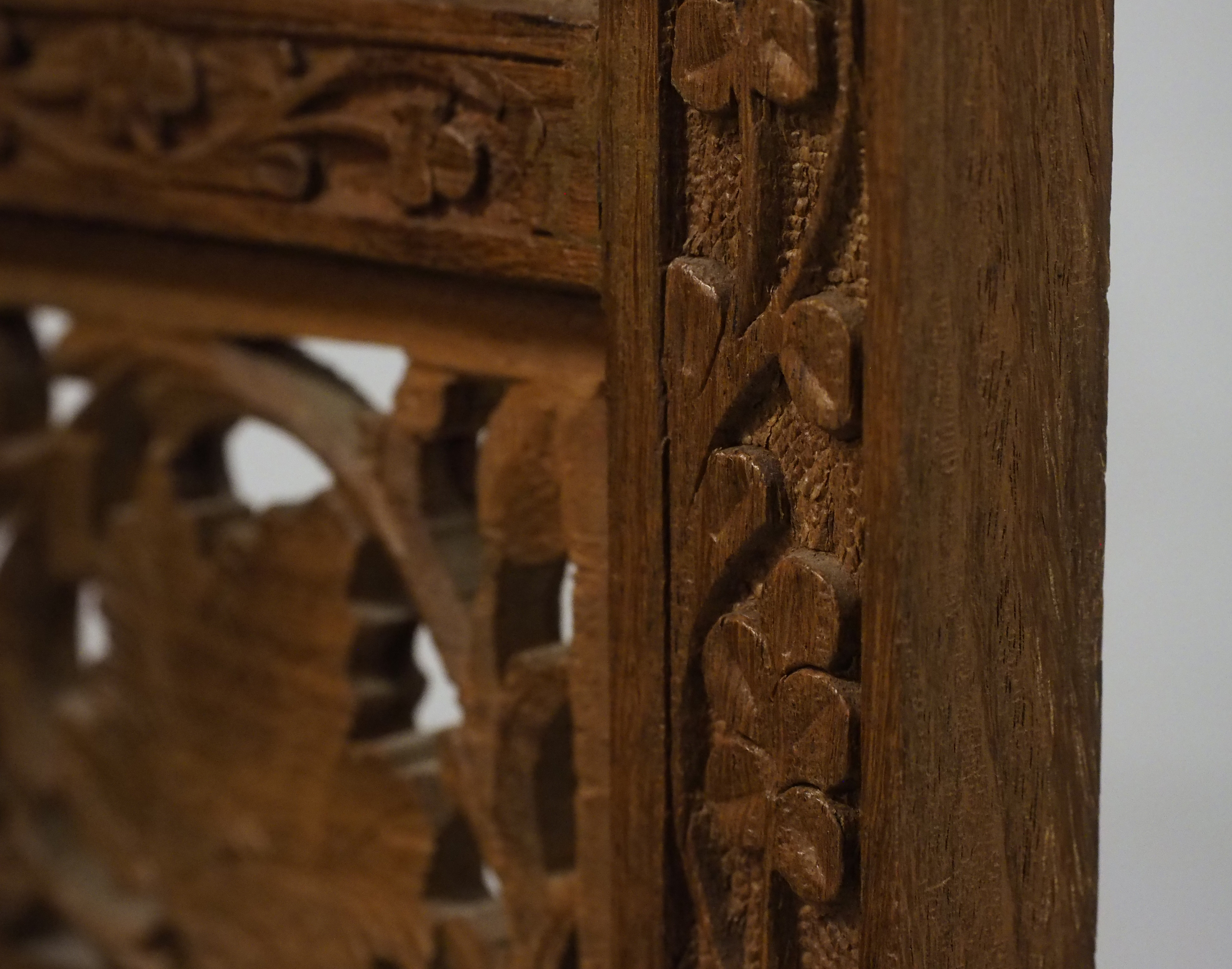 Carved Wood Room Divider