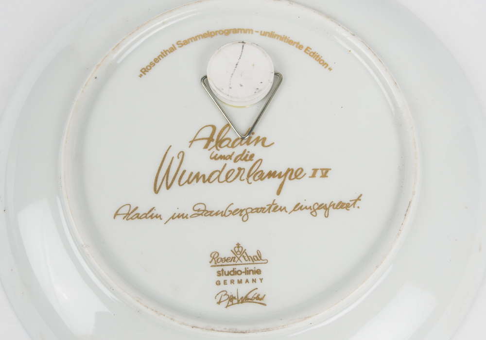 Rosenthal Limited Edition "Aladin und die Wunderlampe IV" Decorative Plate