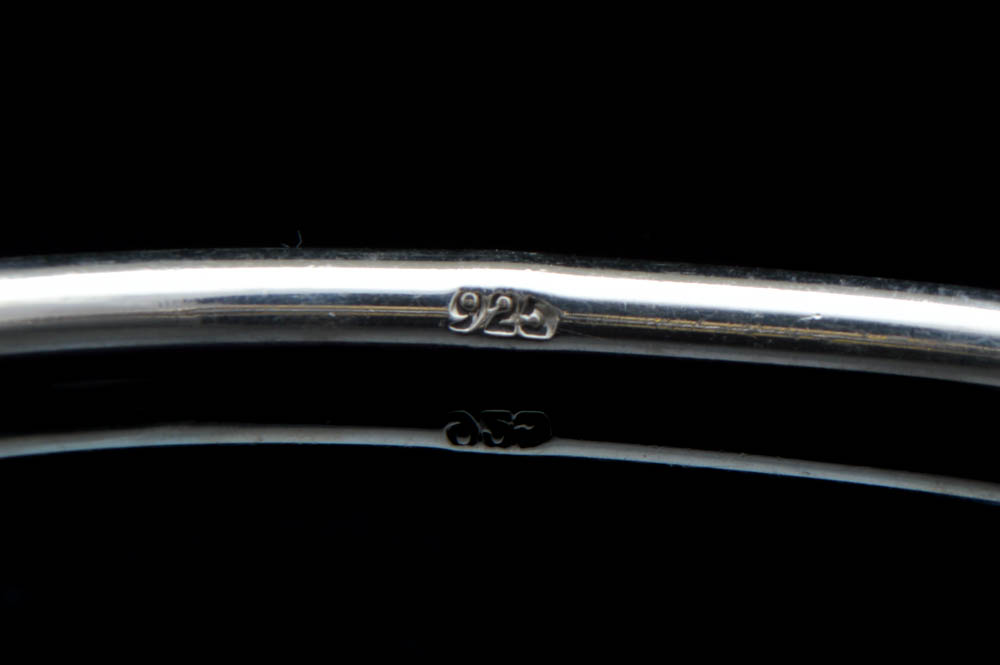 Sterling Silver Bracelet with Glass Beads