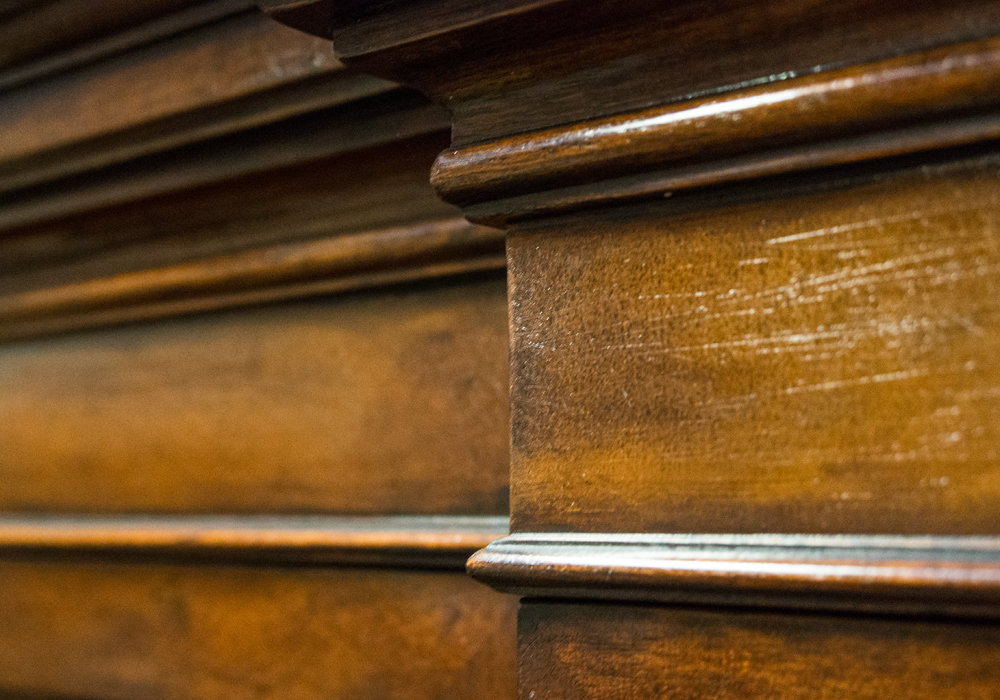 Mahogany Breakfront China Cabinet
