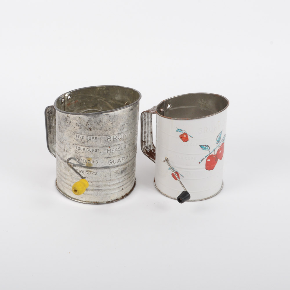 Pair of Vintage Browell"s Baking Sifters