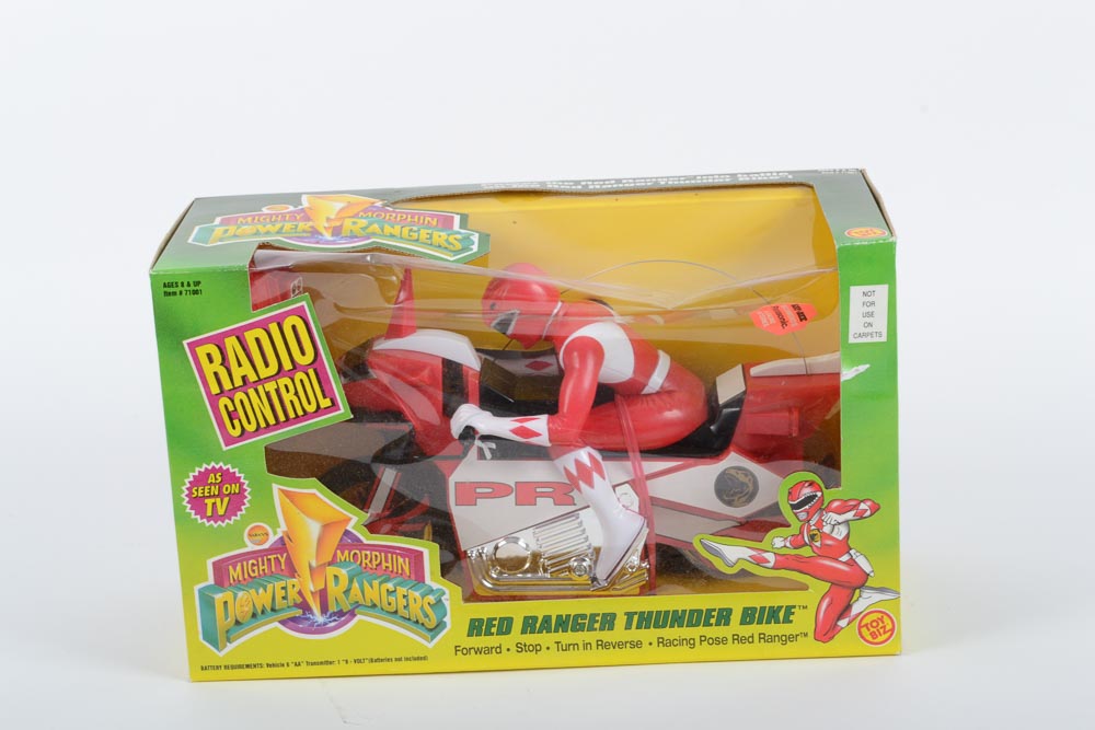 Power Rangers Radio Control Red Ranger Thunder Bike