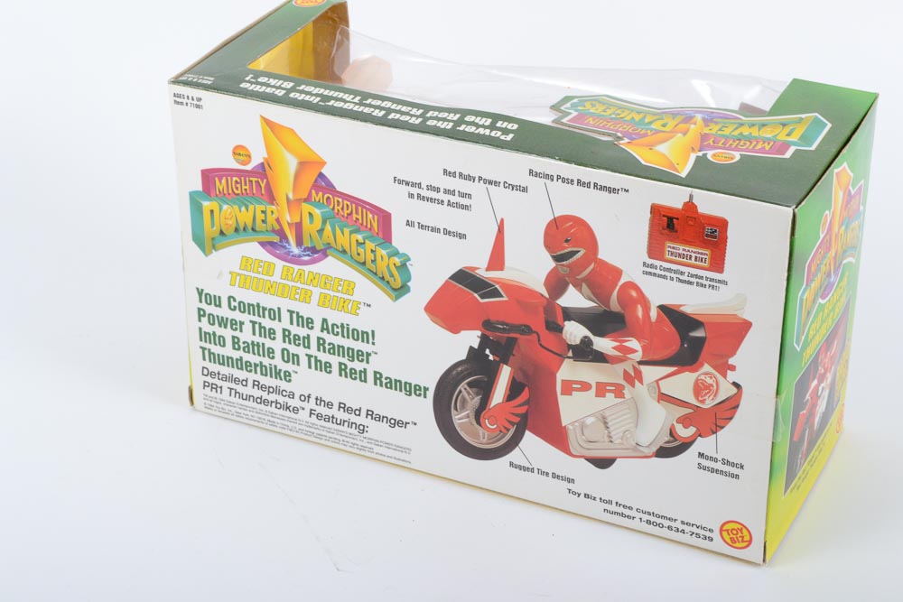 Power Rangers Radio Control Red Ranger Thunder Bike