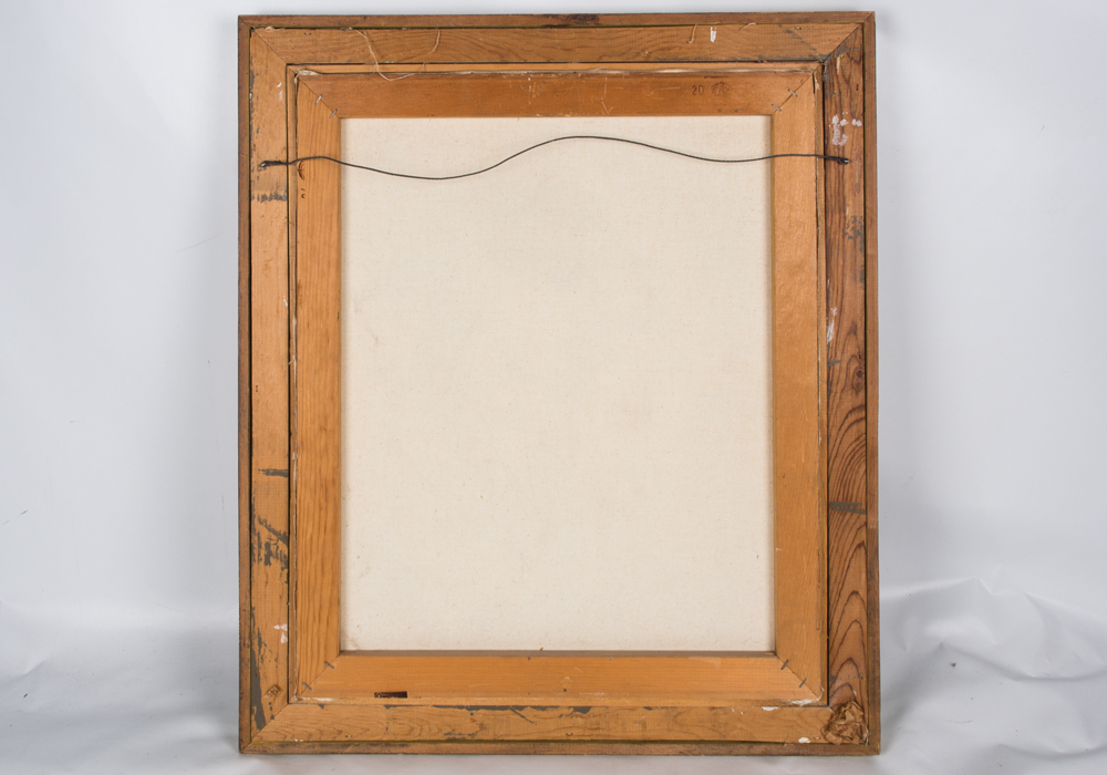 Scott Signed Oil Painting of Children In The Park