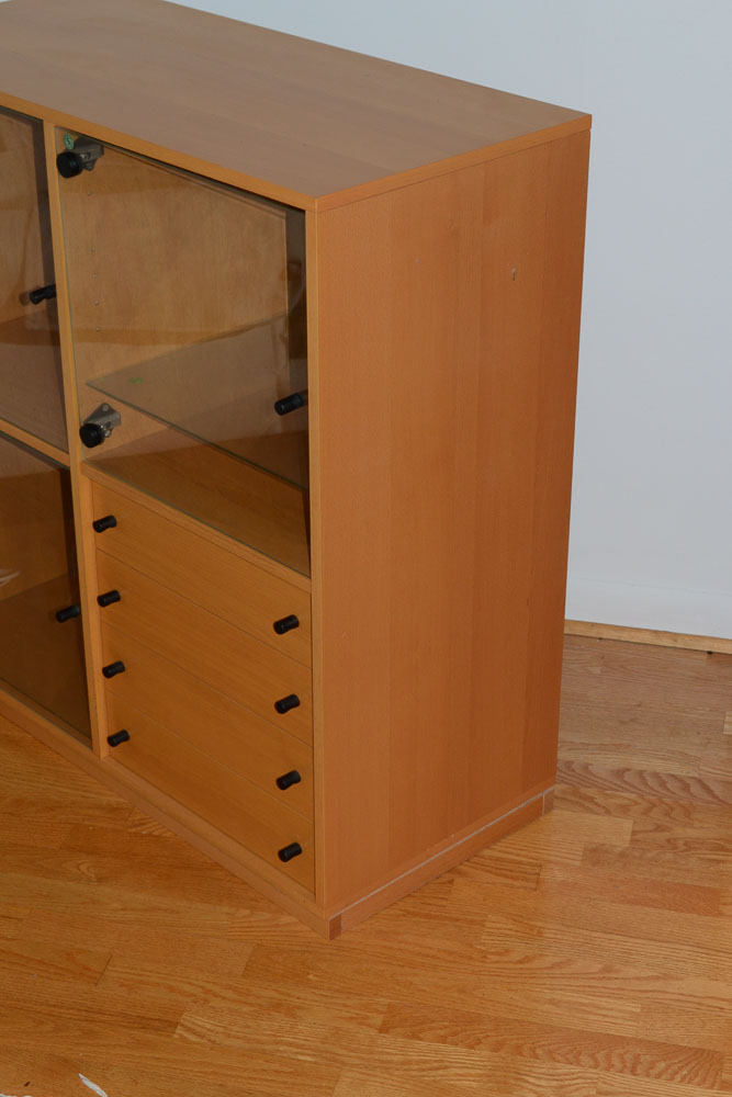 Ikea Glass Front Lighted Display Cabinet